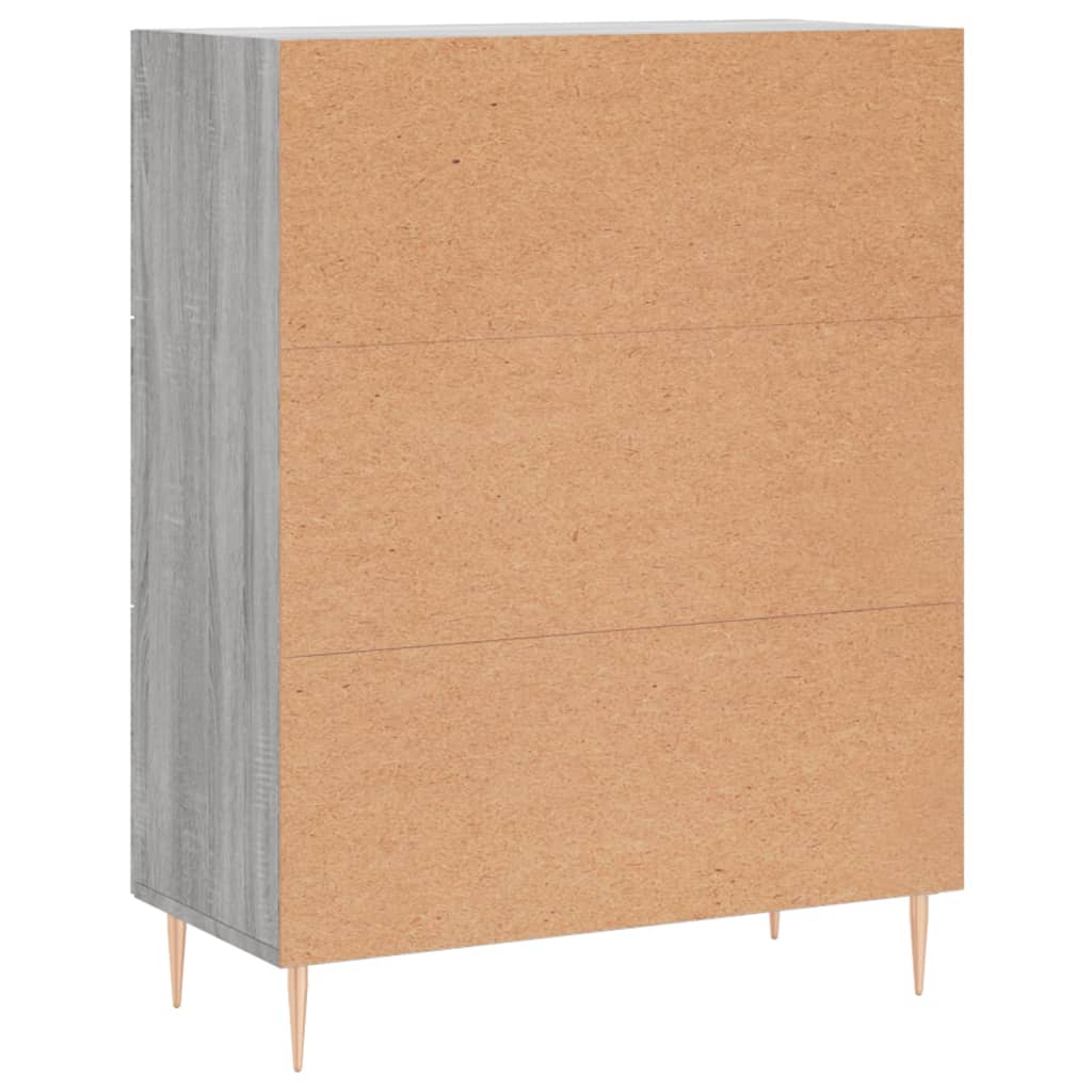  Sideboard Grau Sonoma 69,5x34x90 cm Holzwerkstoff