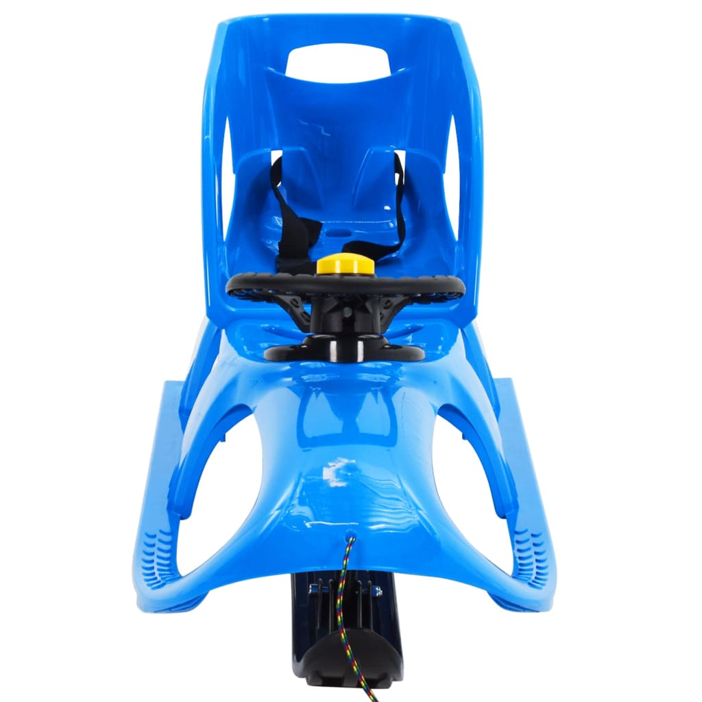  Schlitten mit Sitz und Lenkrad Blau 102,5x40x23 cm Polypropylen