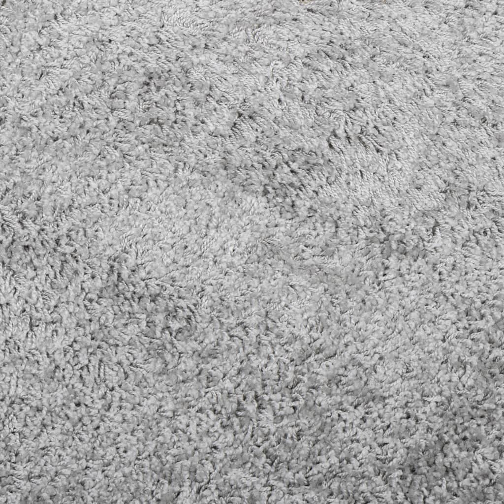  Shaggy-Teppich PAMPLONA Hochflor Modern Grau Ø 120 cm
