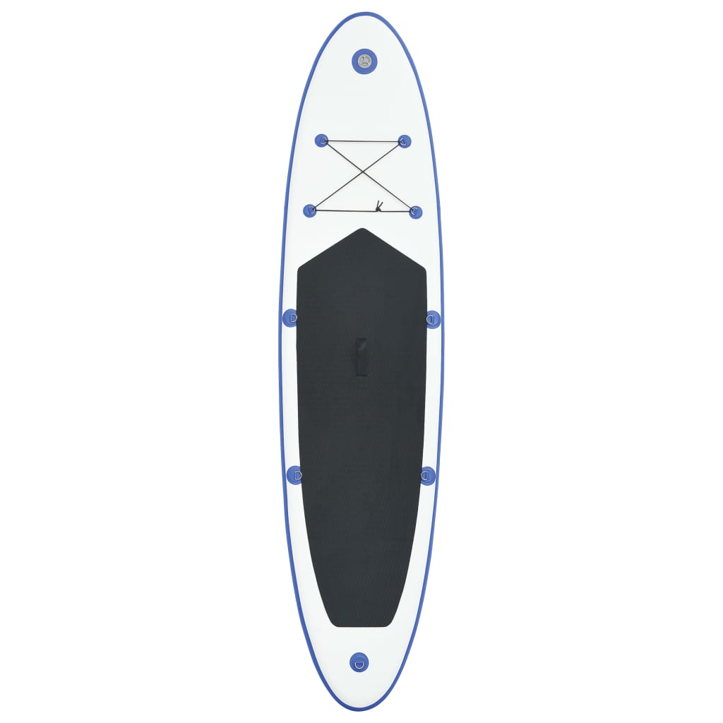  Stand Up Paddle Surfboard SUP Aufblasbar Blau und Weiß