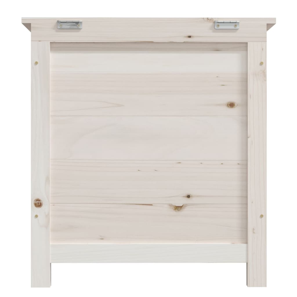  Outdoor-Kissenbox Weiß 50x50x56 cm Massivholz Tanne