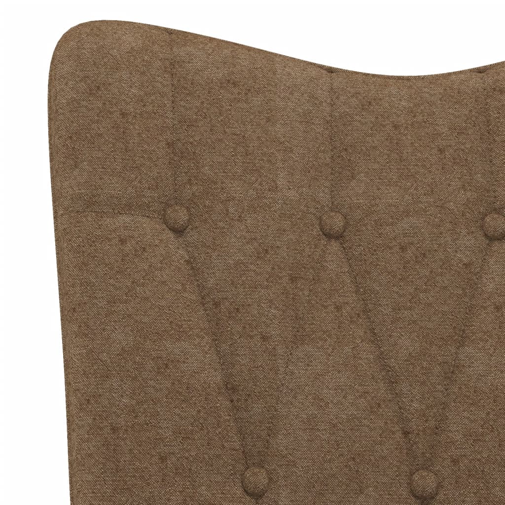  Relaxsessel mit Hocker Taupe Stoff