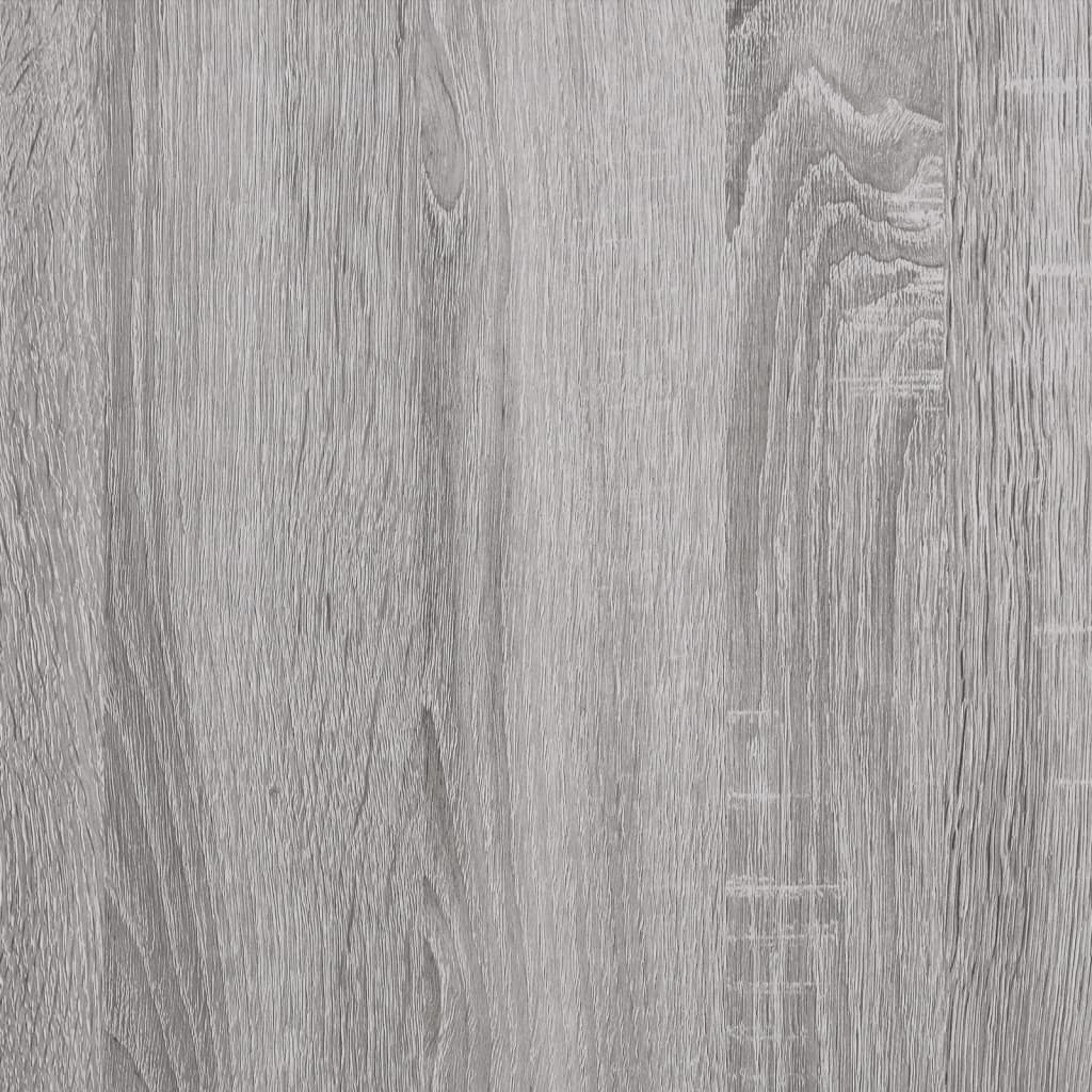  Wandregale 4 Stk. Grau Sonoma 80x10x1,5 cm Holzwerkstoff