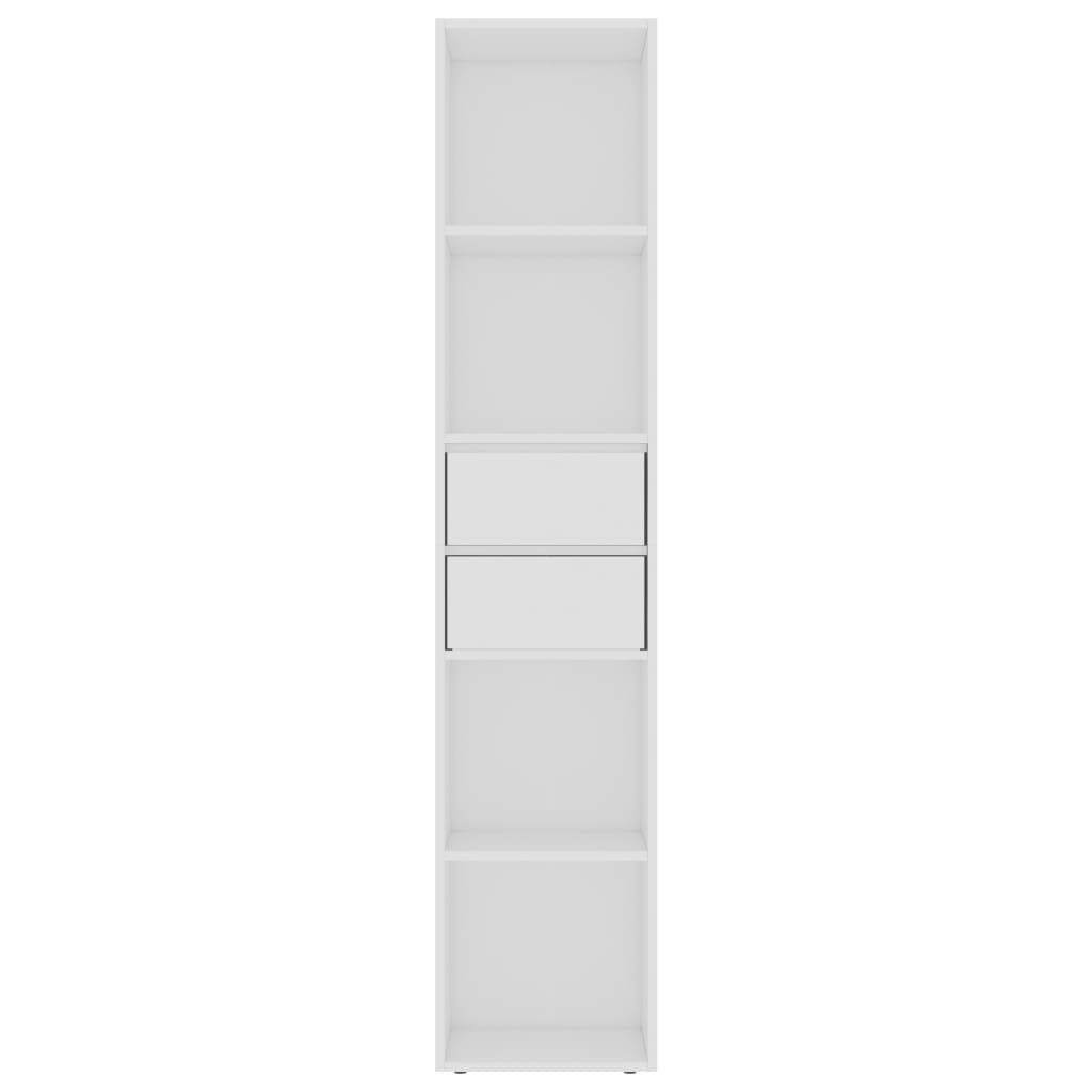  Bücherregal Weiß 36x30x171 cm Holzwerkstoff