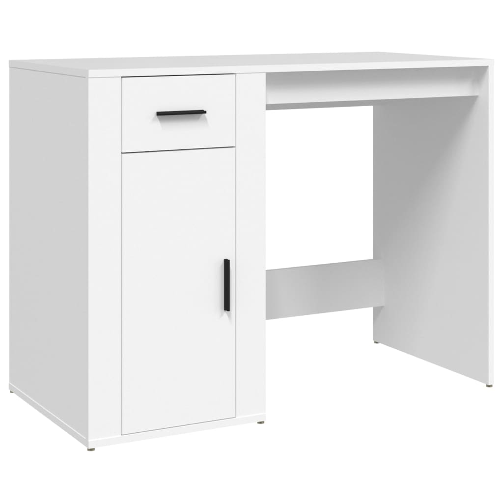  Schreibtisch Weiß 100x49x75 cm Holzwerkstoff