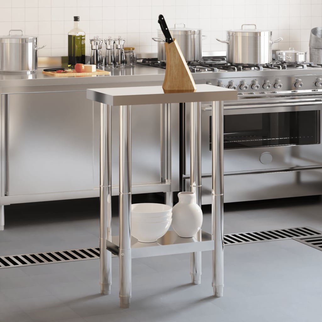  Küchen-Arbeitstisch 55x55x85 cm Edelstahl