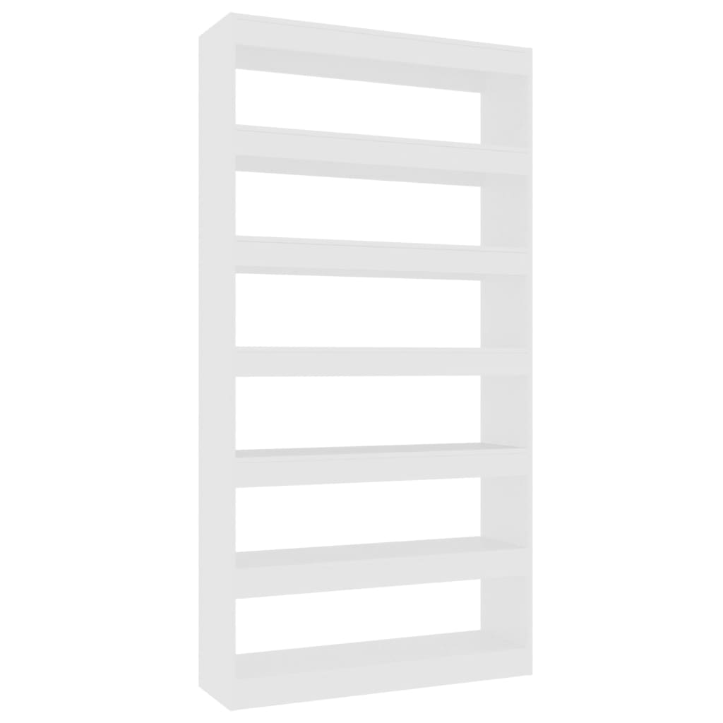  Bücherregal/Raumteiler Weiß 100×30×198 cm Holzwerkstoff