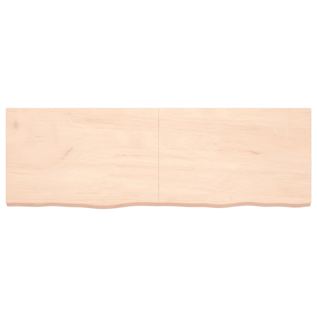  Tischplatte 180x60x(2-6) cm Massivholz Eiche Unbehandelt