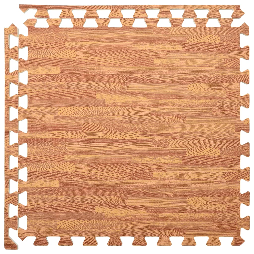  Bodenmatten 6 Stk. Holzmaserung 2,16 m² EVA-Schaumstoff
