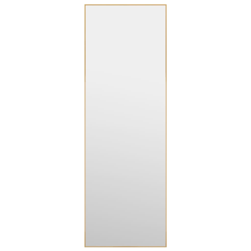  Türspiegel Golden 40x100 cm Glas und Aluminium
