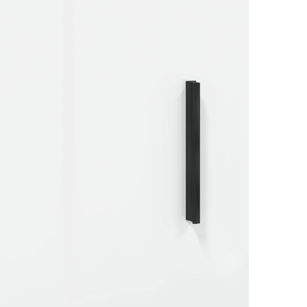  Highboard Hochglanz-Weiß 69,5x34x180 cm Holzwerkstoff