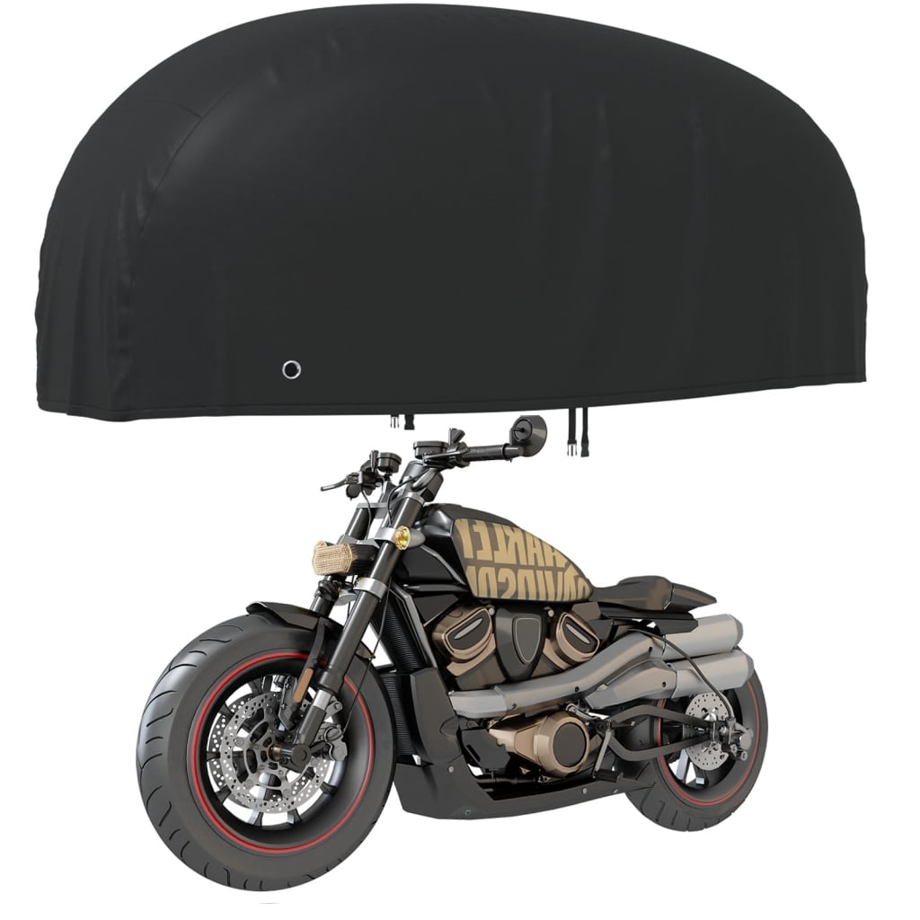 Motorrad-Abdeckung Schwarz 230x95x125 cm 210D Oxford
