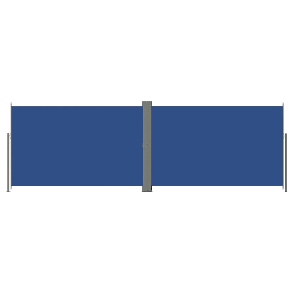  Seitenmarkise Ausziehbar Blau 220x600 cm