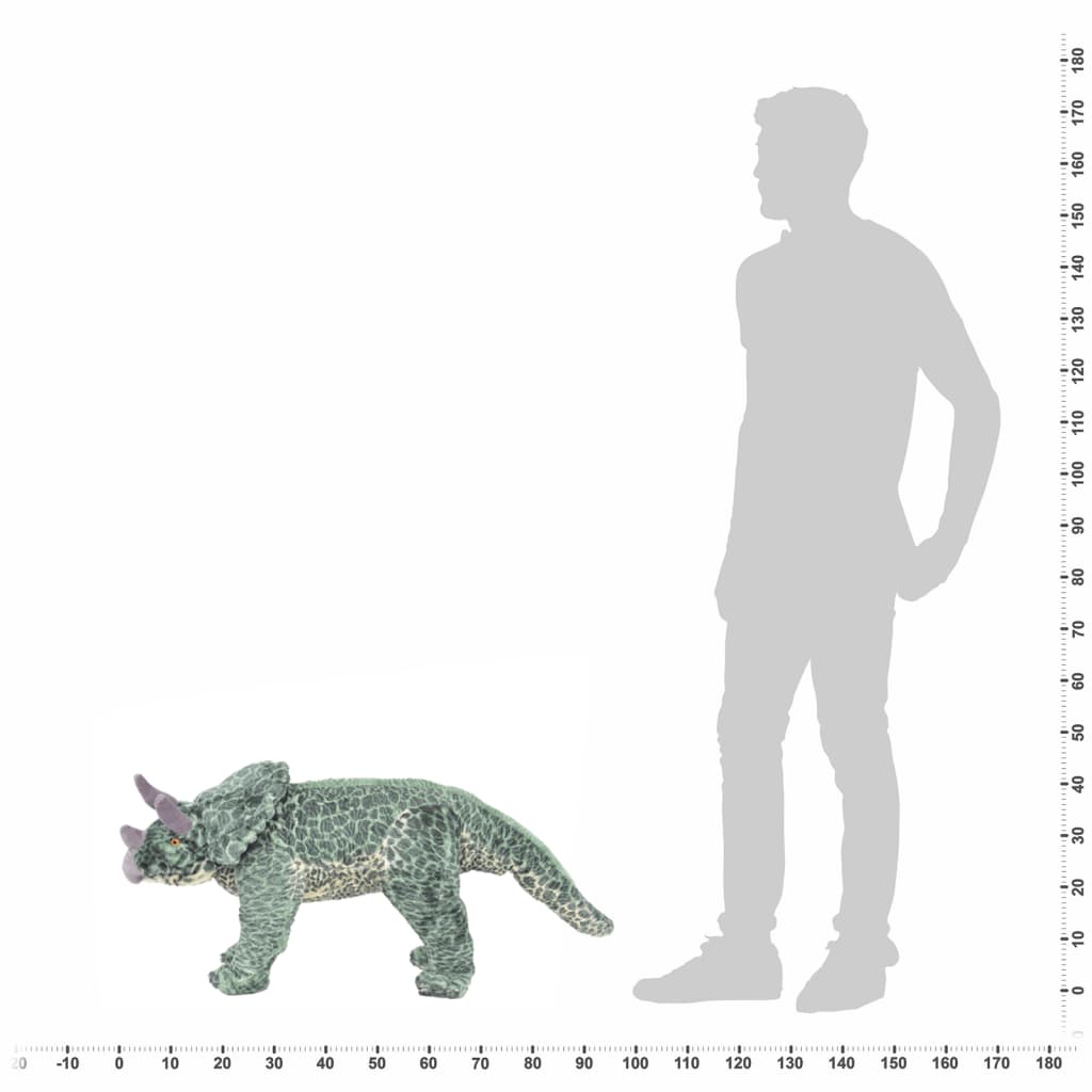  Plüschtier Triceratops Stehend Plüsch Grün XXL