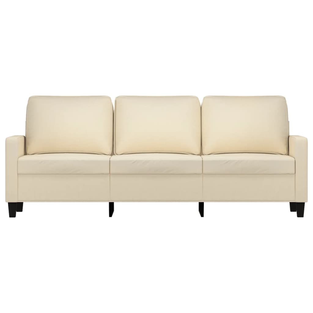  3-Sitzer-Sofa Creme 180 cm Stoff