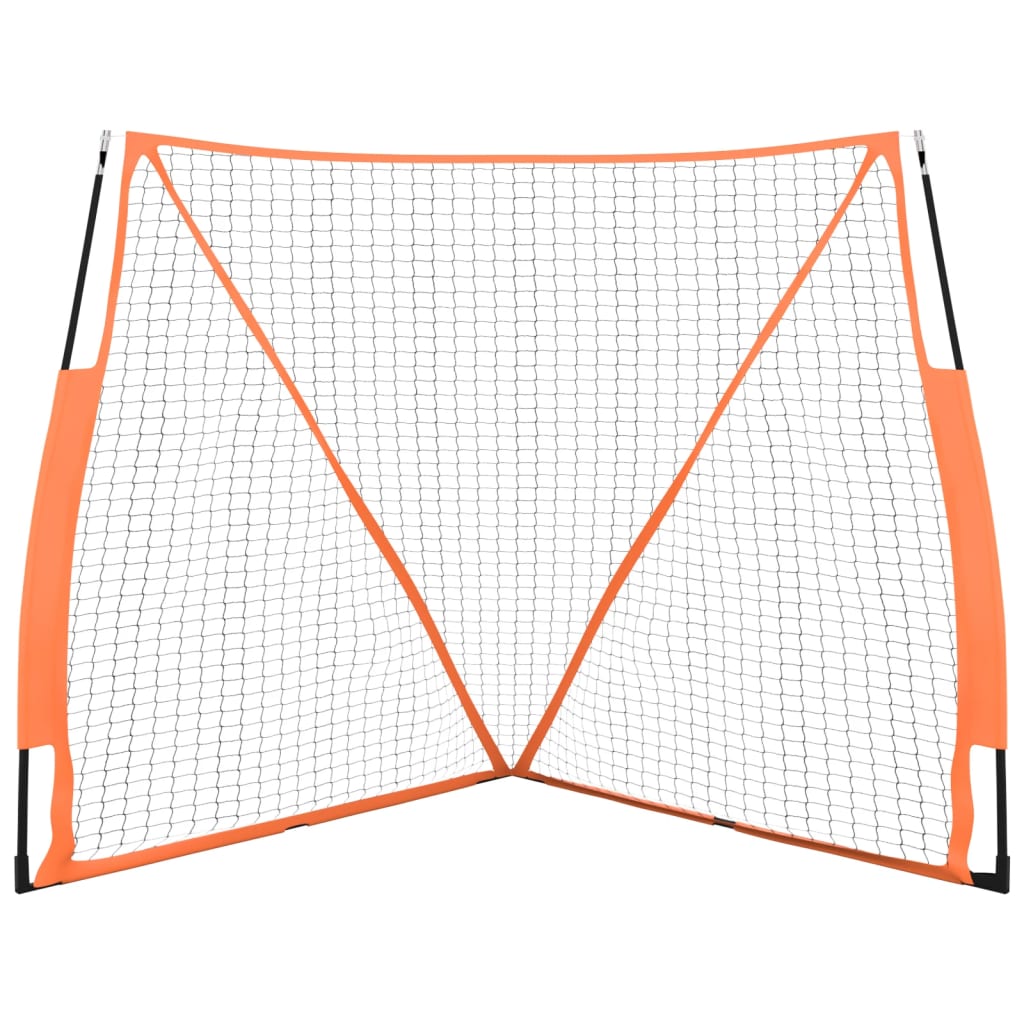  Baseball-Netz Tragbar Orange Schwarz 183x182x183 cm Stahl