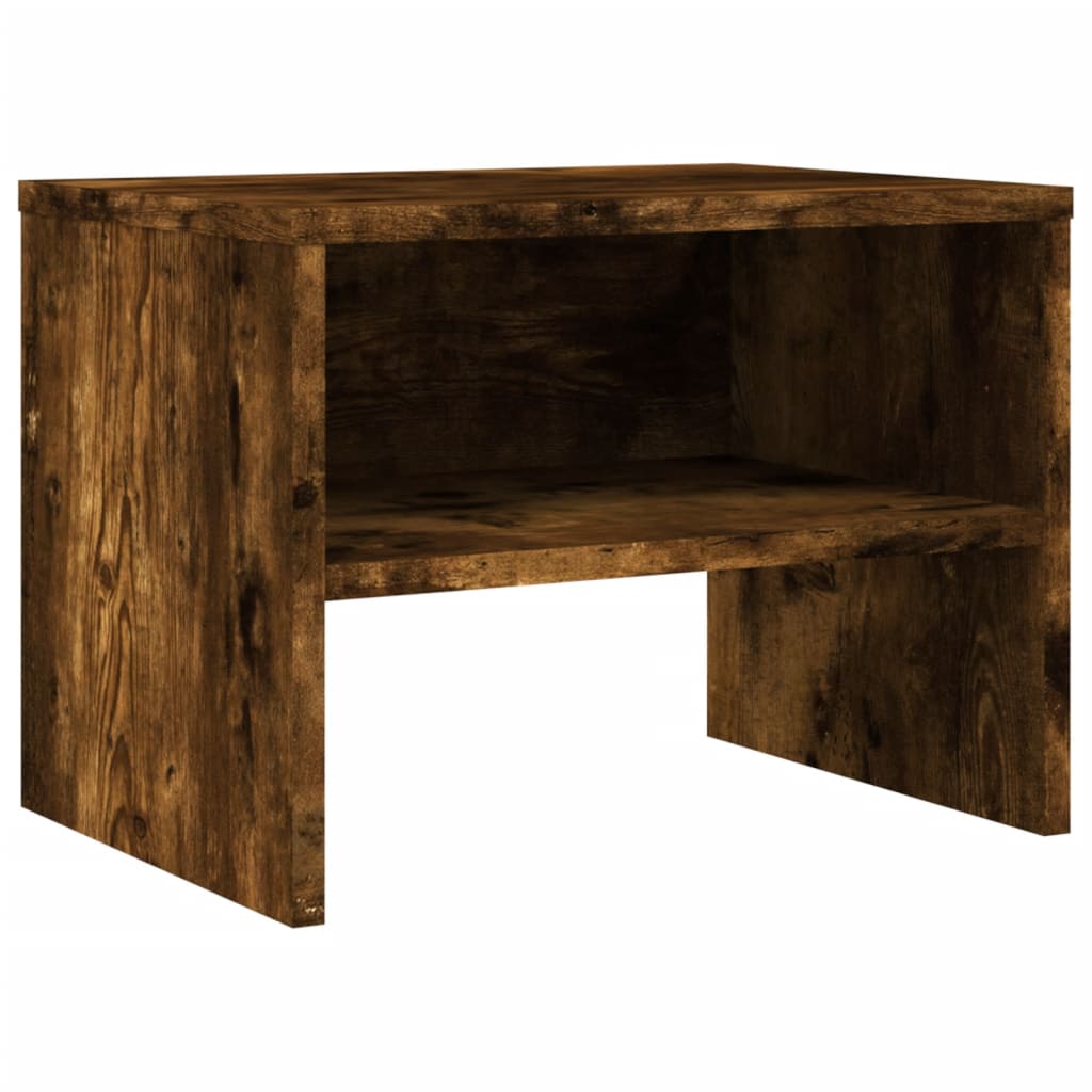  Nachttisch Räuchereiche 40x30x30 cm Holzwerkstoff