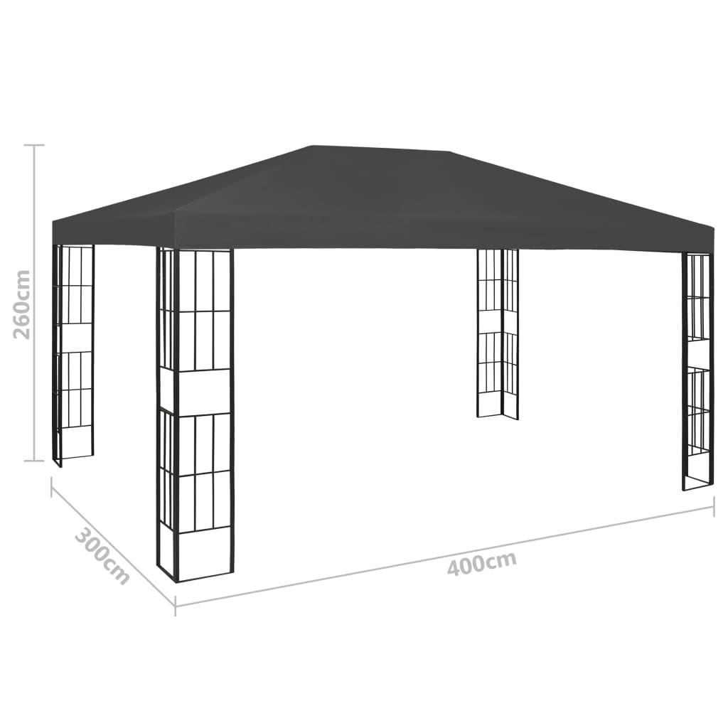  Pavillon 3×4 m Anthrazit