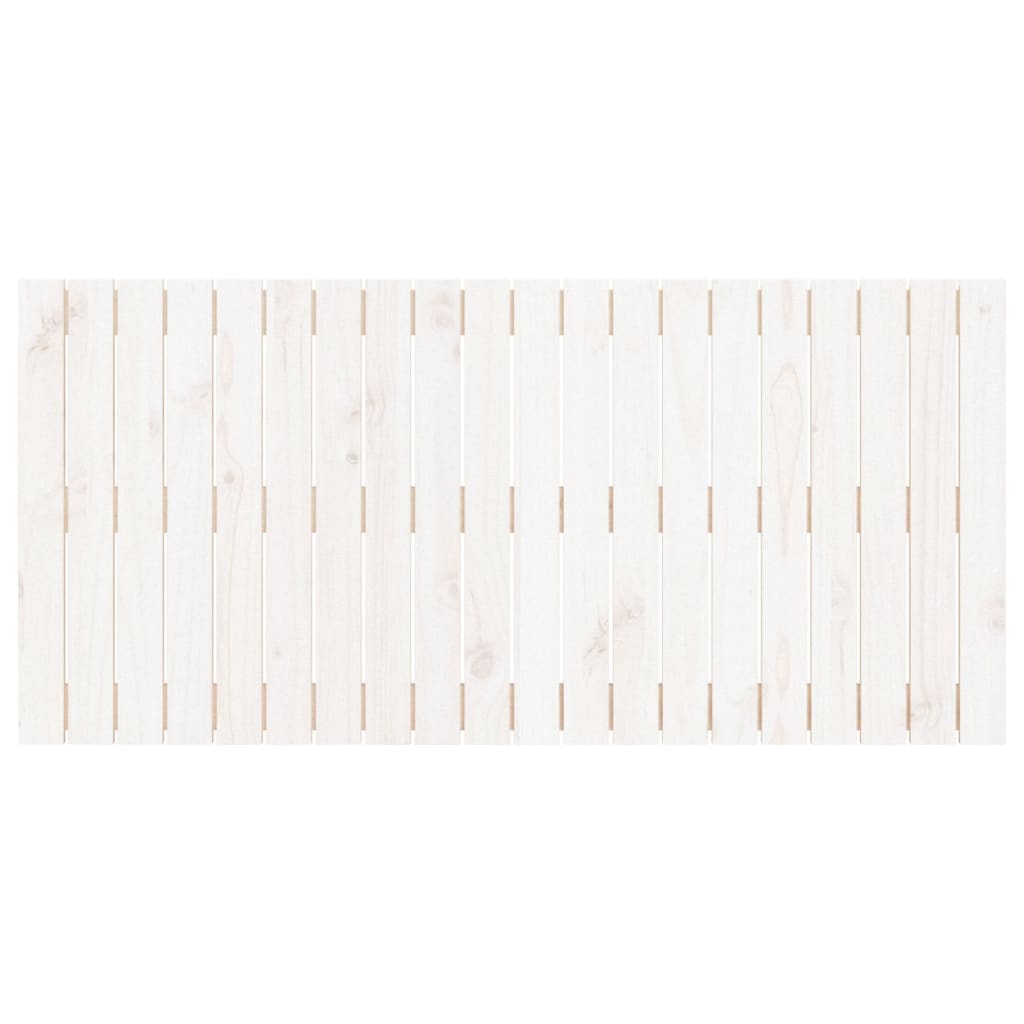  Wand-Kopfteil Weiß 127,5x3x60 cm Massivholz Kiefer