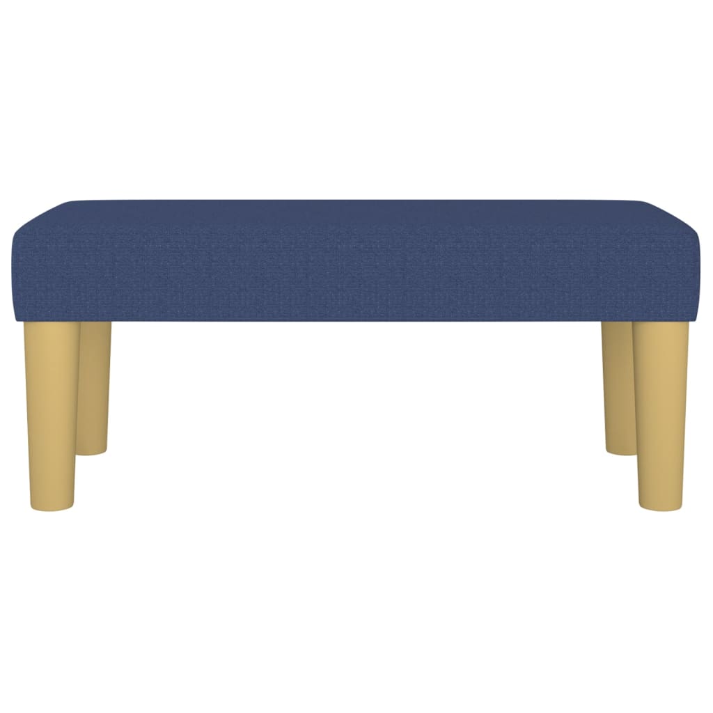  Sitzbank Blau 70x30x30 cm Stoff