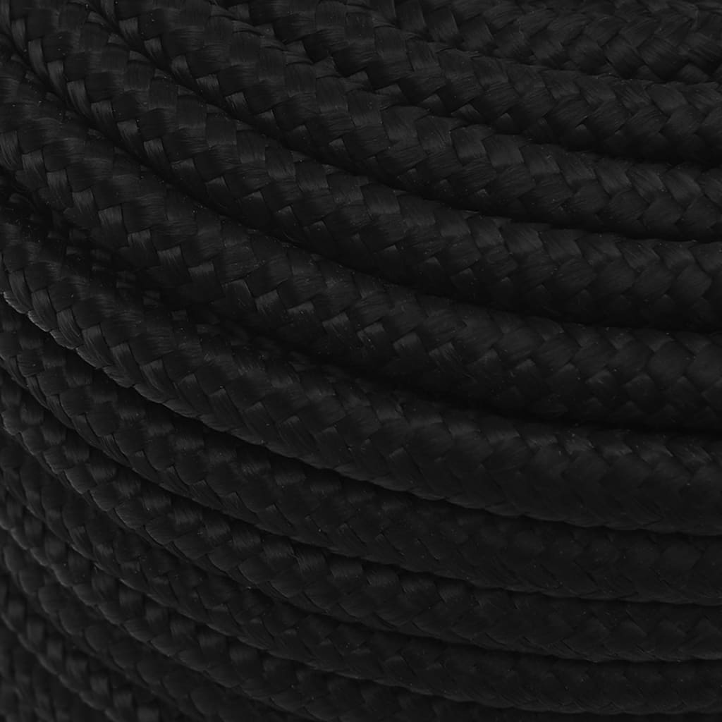 Arbeitsseil Schwarz 12 mm 250 m Polyester