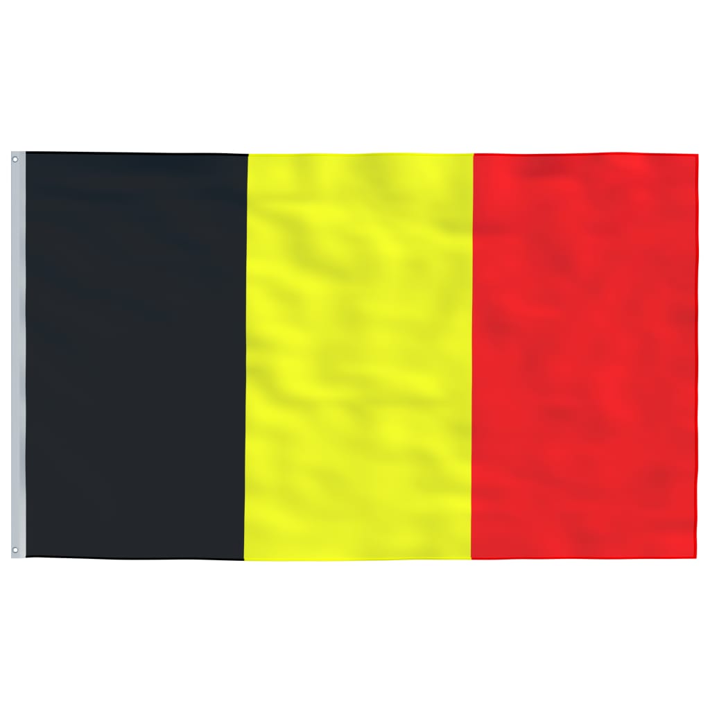  Flagge Belgiens mit Mast 5,55 m Aluminium
