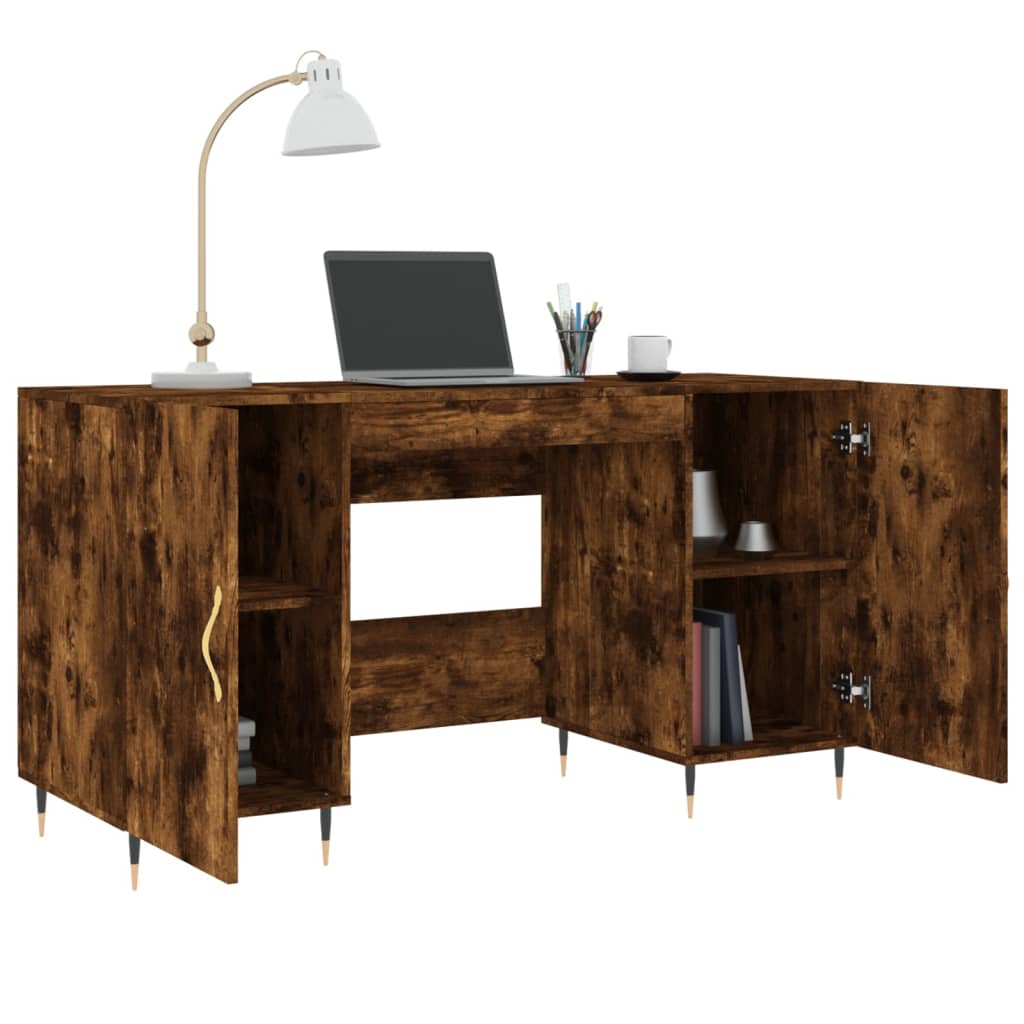  Schreibtisch Räuchereiche 140x50x75 cm Holzwerkstoff
