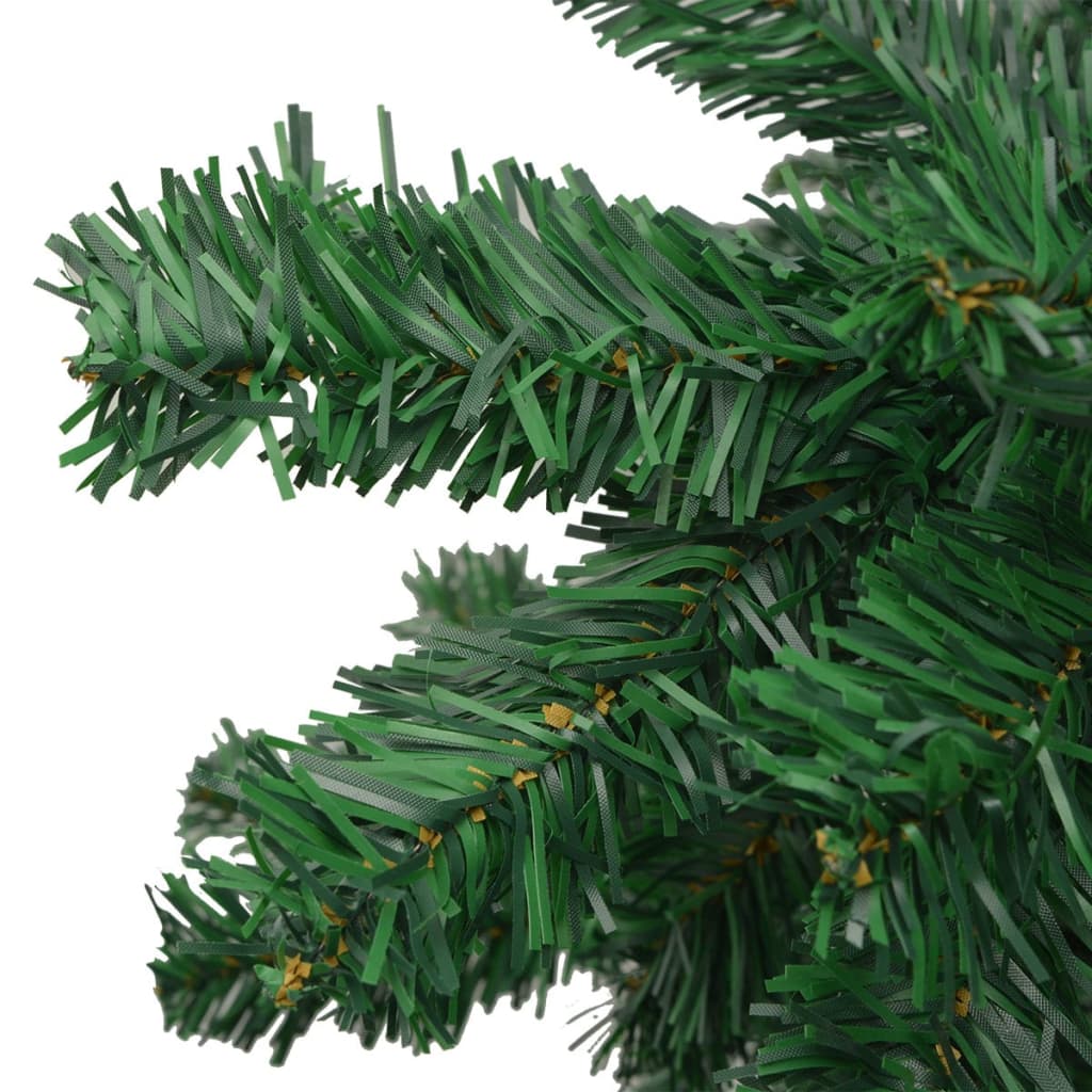  Künstlicher Weihnachtsbaum mit Beleuchtung Kugeln L 240 cm Grün