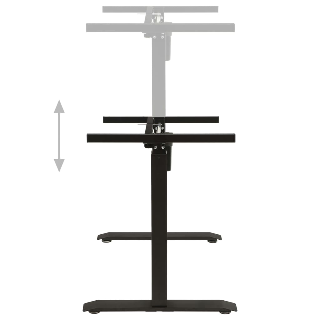  Schreibtisch-Gestell Elektromotorisch Höhenverstellbar Schwarz