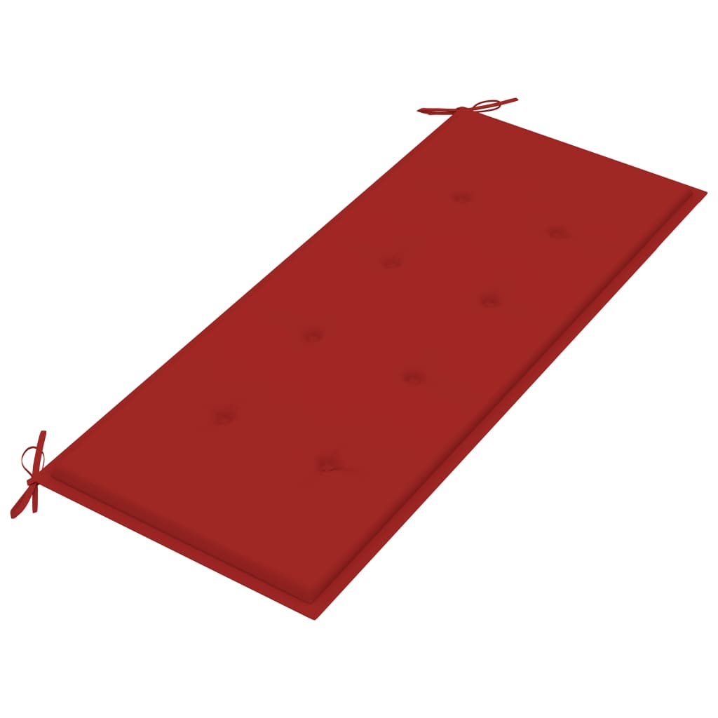  Gartenbank-Auflage Rot 120x50x3 cm Oxford-Gewebe