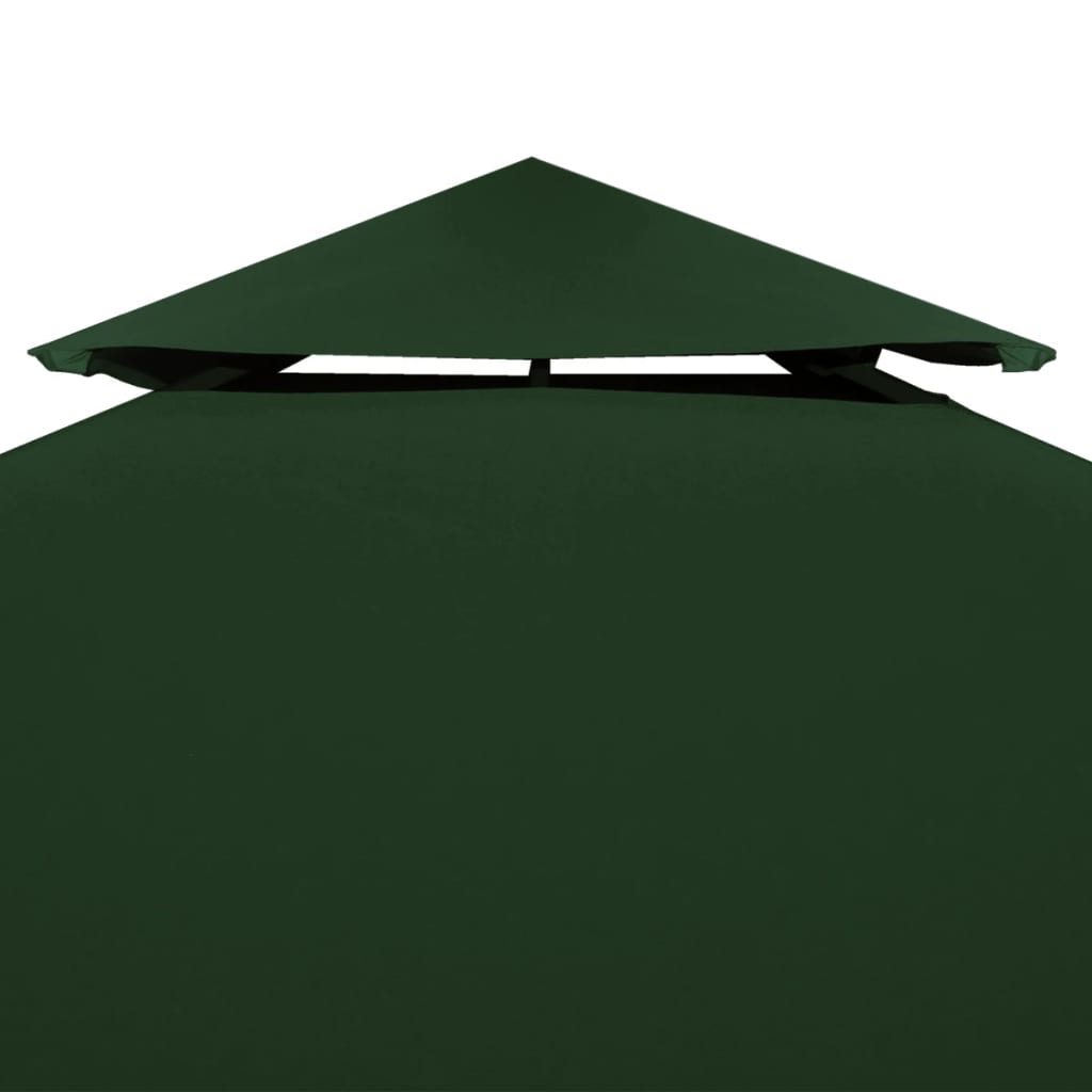  Pavillon-Dachplane Ersatzdach 310 g/m² Grün 3x4 m
