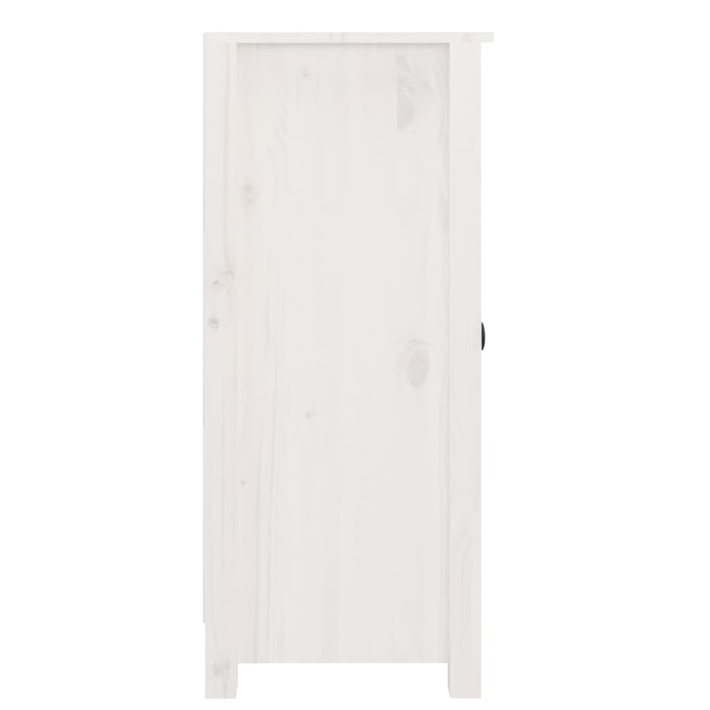  Sideboard Weiß 40x35x80 cm Massivholz Kiefer