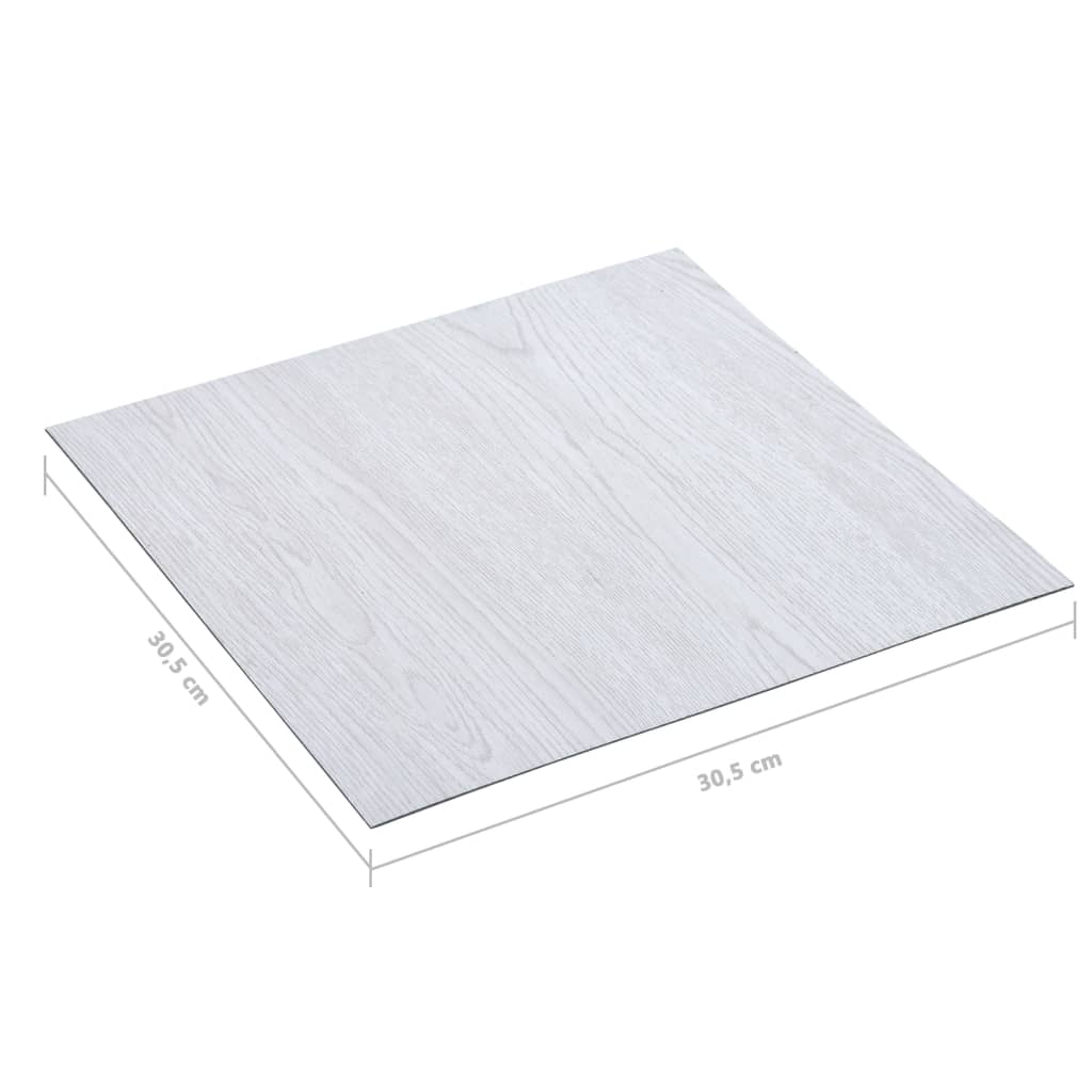  PVC-Fliesen Selbstklebend 20 Stk. 1,86 m² Weiß