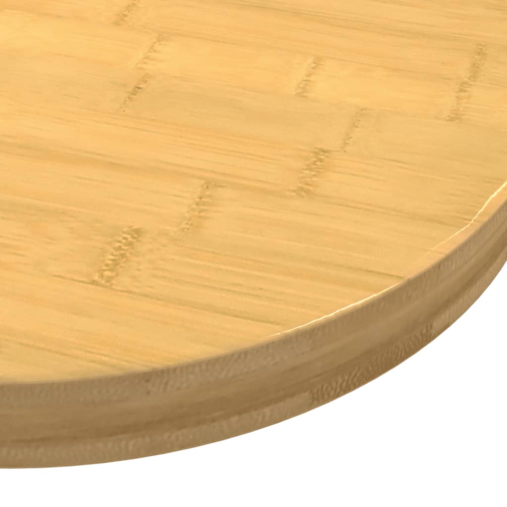  Tischplatte Ø90x4 cm Bambus