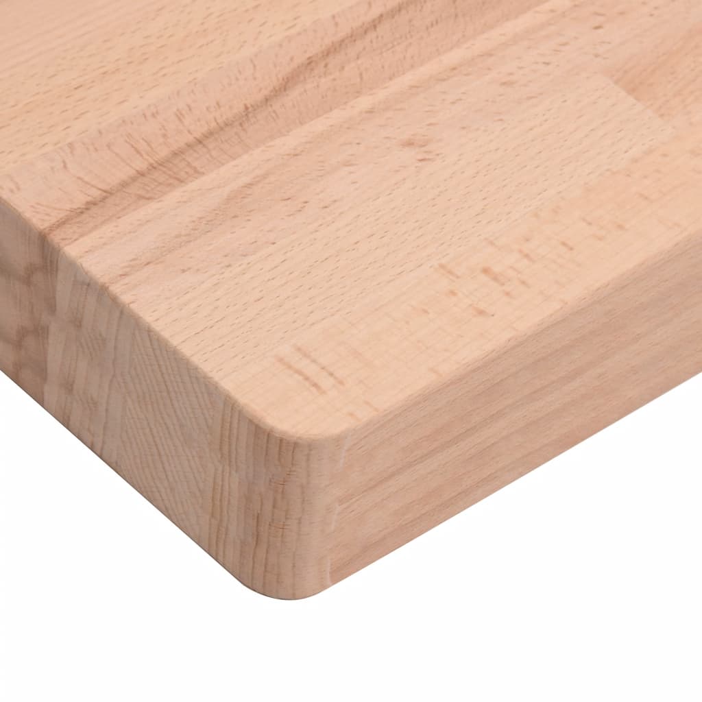  Tischplatte 80x80x4 cm Quadratisch Massivholz Buche