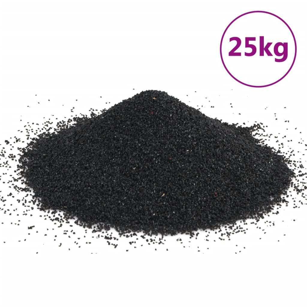  Aquariensand 25 kg Schwarz 0,2-2 mm