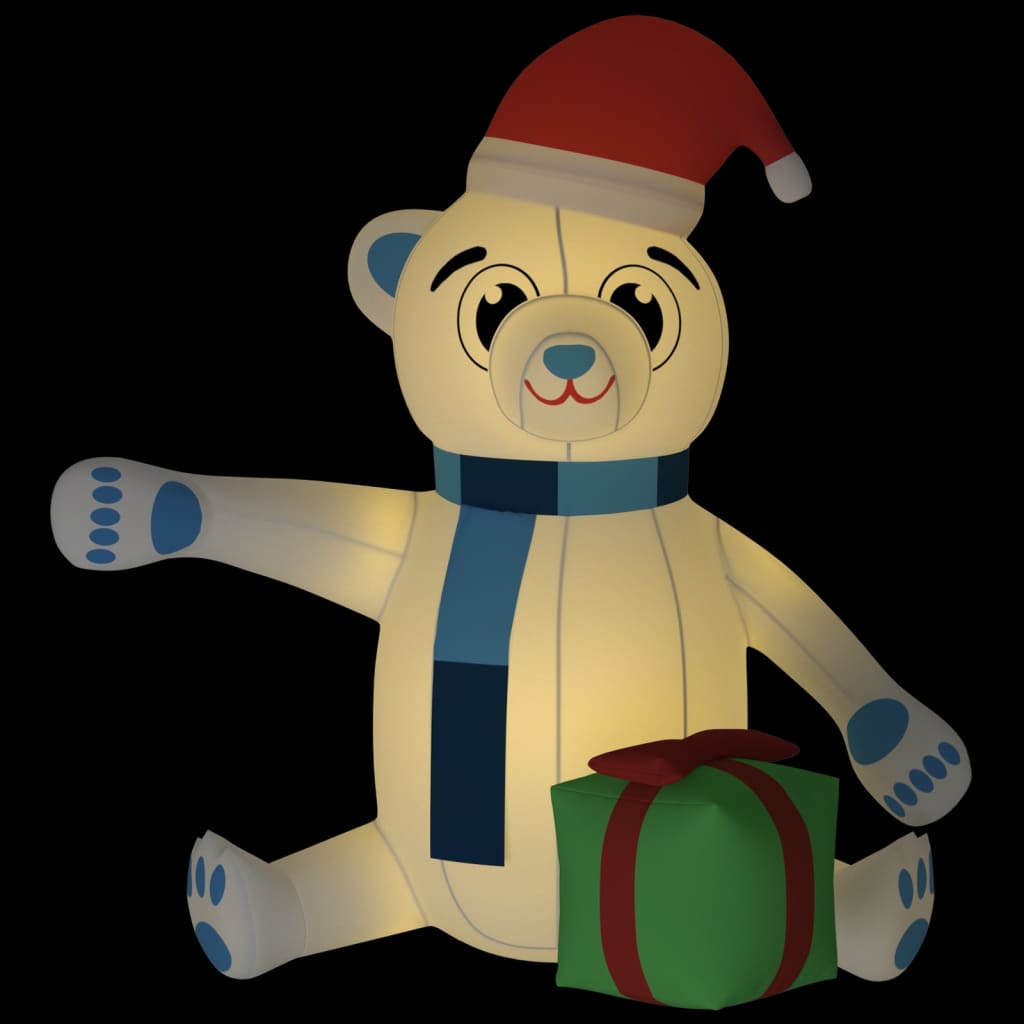  Weihnachtsdekoration Aufblasbarer Teddybär LED 240 cm