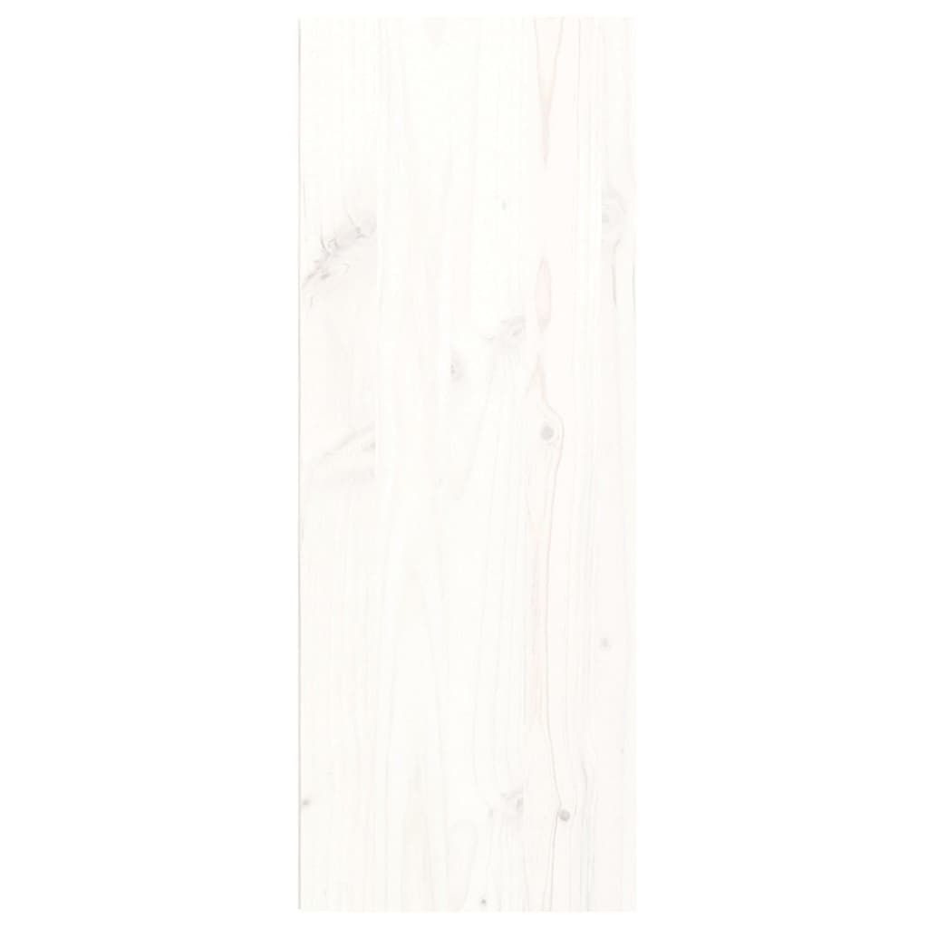  Wandschränke 2 Stk. Weiß 30x30x80 cm Massivholz Kiefer