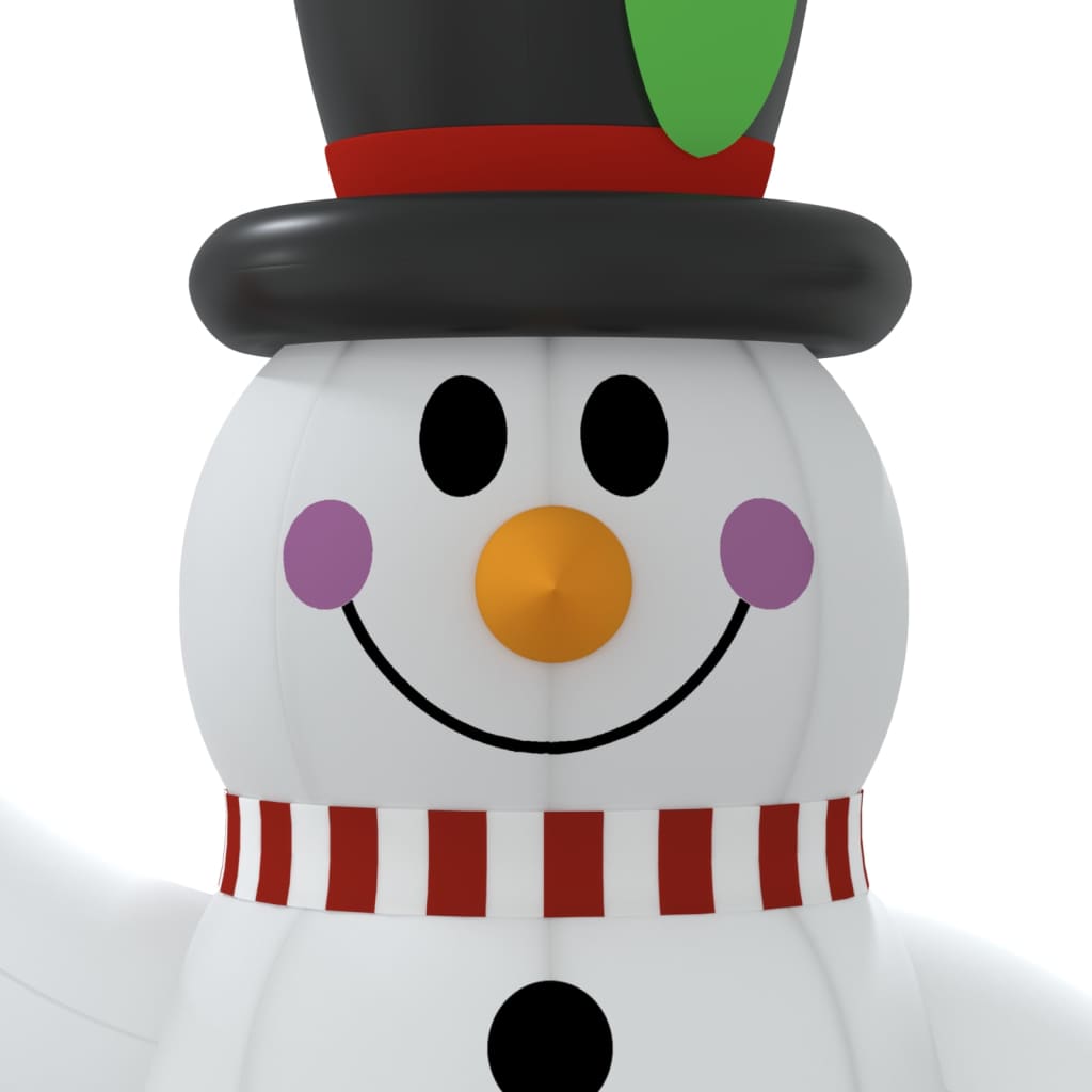  Aufblasbarer Schneemann mit LEDs 240 cm