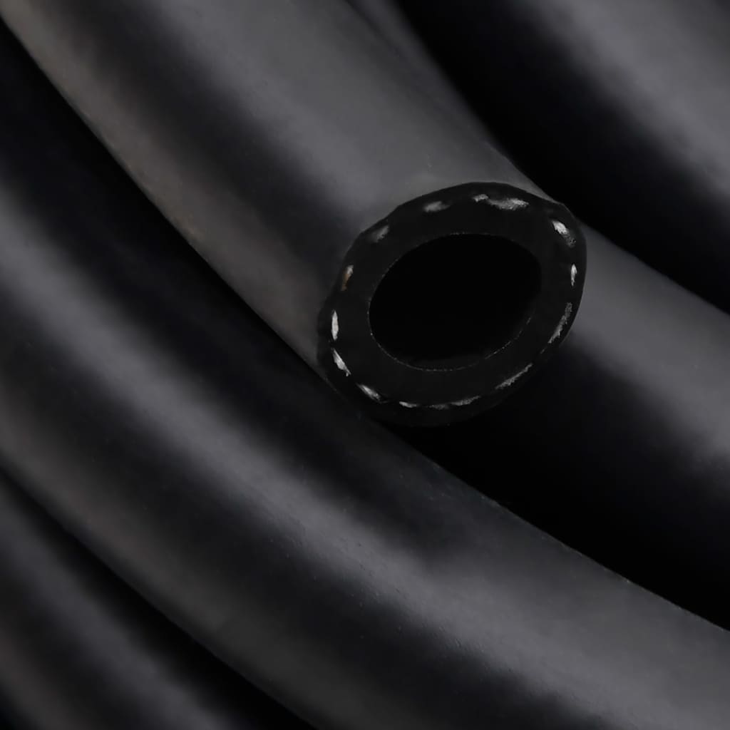  Hybrid-Luftschlauch Schwarz 0,6" 2 m Gummi und PVC