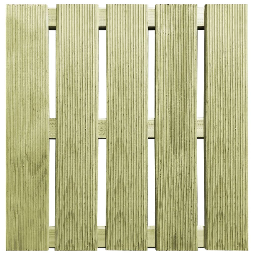  Terrassenfliesen 12 Stk. 50×50 cm Holz Grün