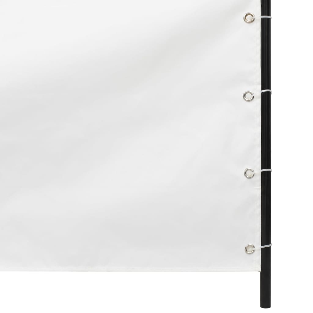  Balkon-Sichtschutz Weiß 80x240 cm Oxford-Gewebe