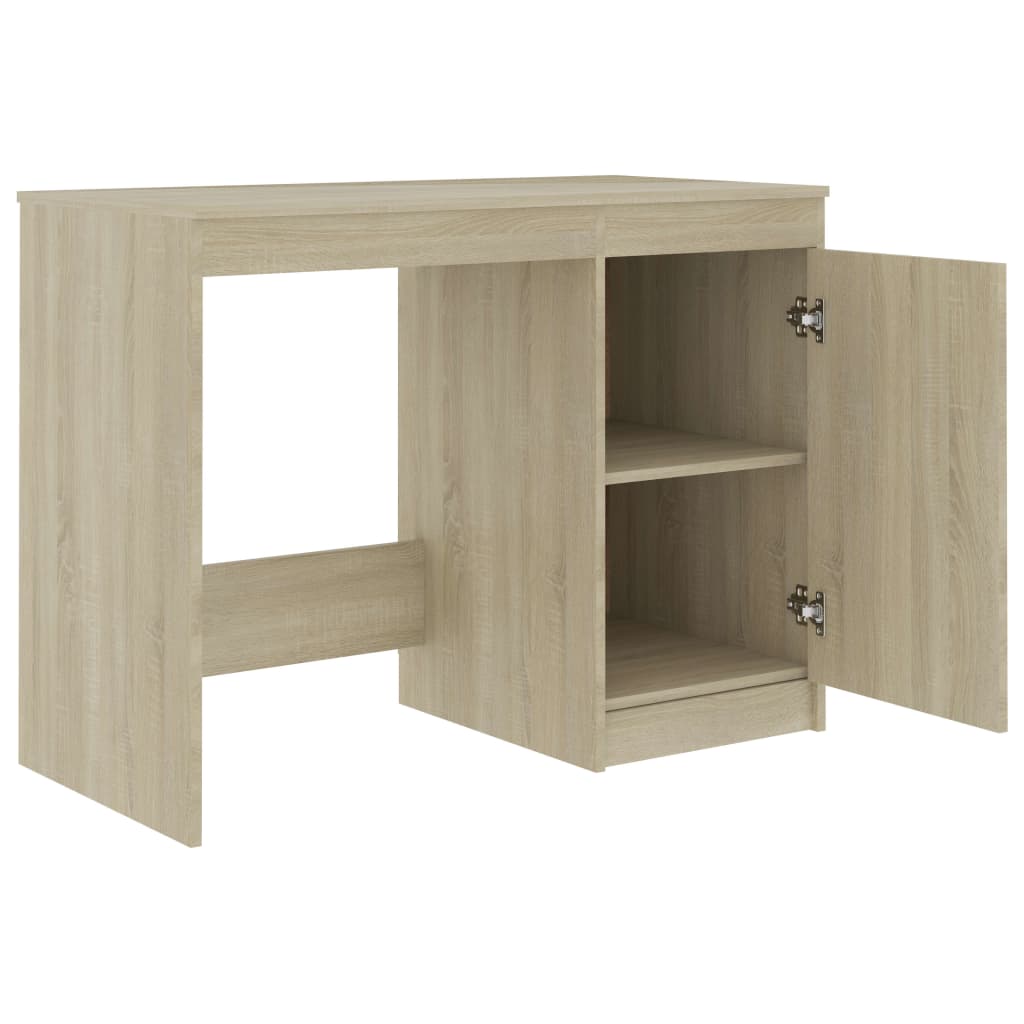  Schreibtisch Sonoma-Eiche 140x50x76 cm Holzwerkstoff
