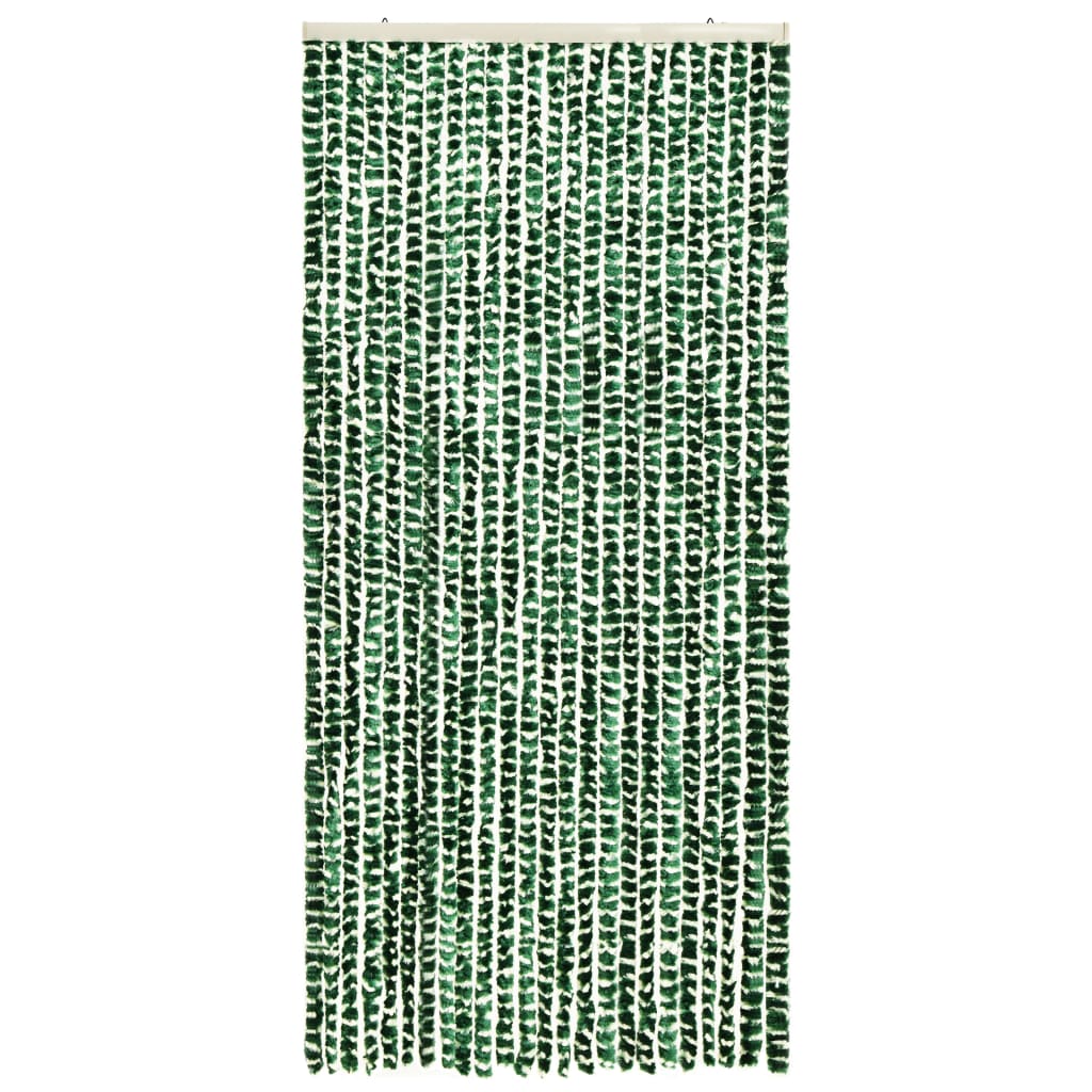  Insektenschutz-Vorhang Grün und Weiß 100x220 cm Chenille