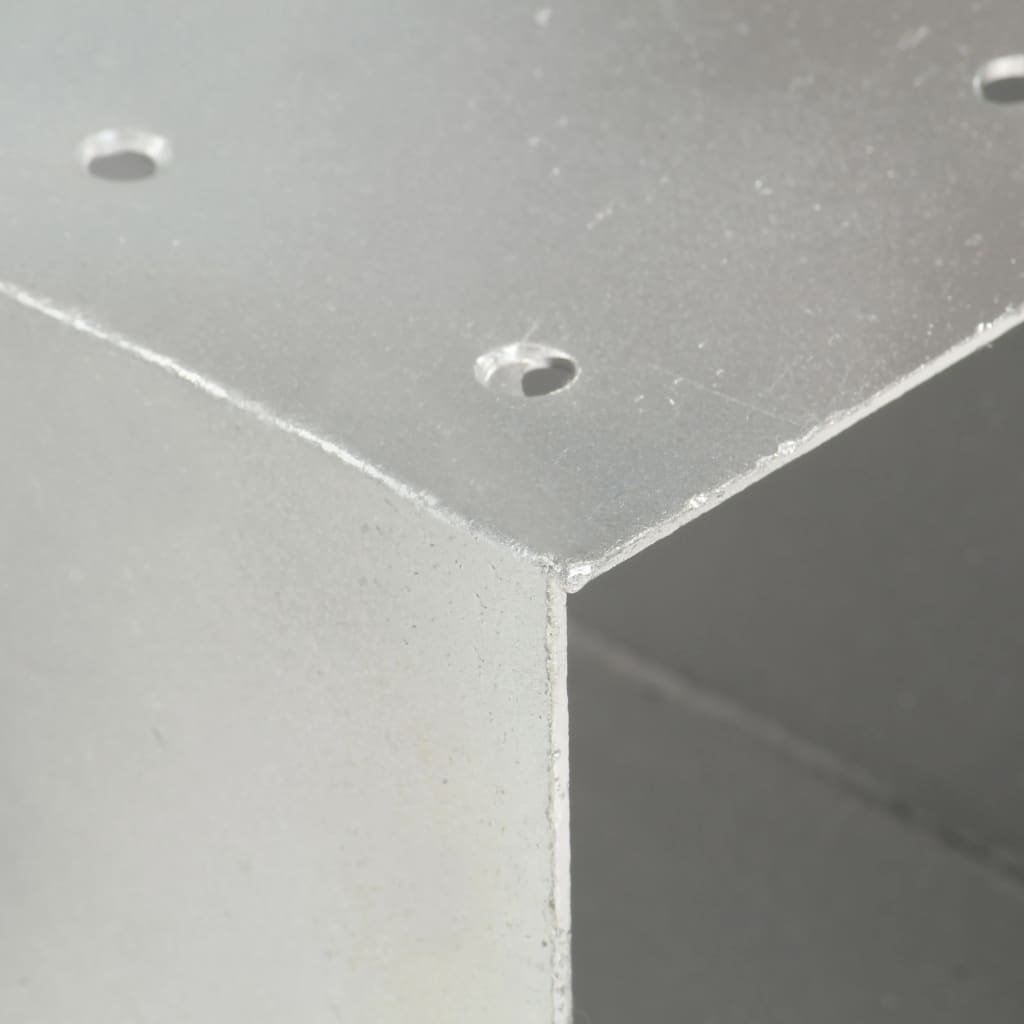  Pfostenverbinder 4 Stk. X-Form Verzinktes Metall 101 x 101 mm