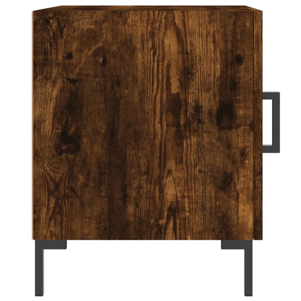  Nachttisch Räuchereiche 40x40x50 cm Holzwerkstoff