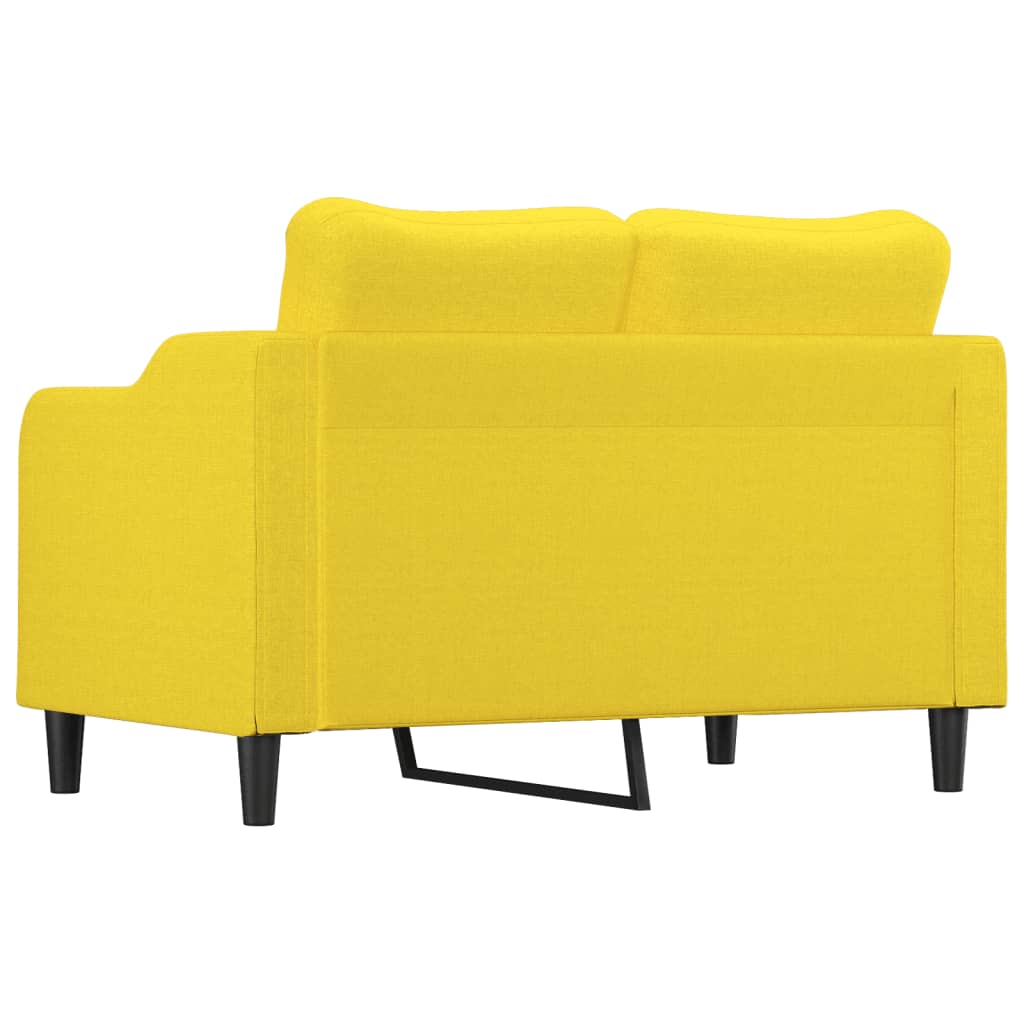  2-Sitzer-Sofa Hellgelb 120 cm Stoff