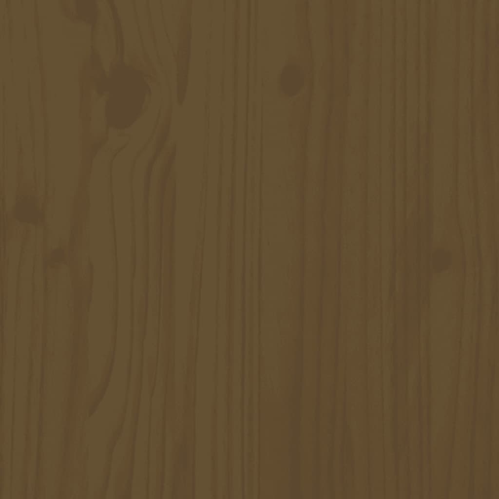  Tagesbett Ausziehbar Honigbraun Massivholz Kiefer 2x(90x200) cm