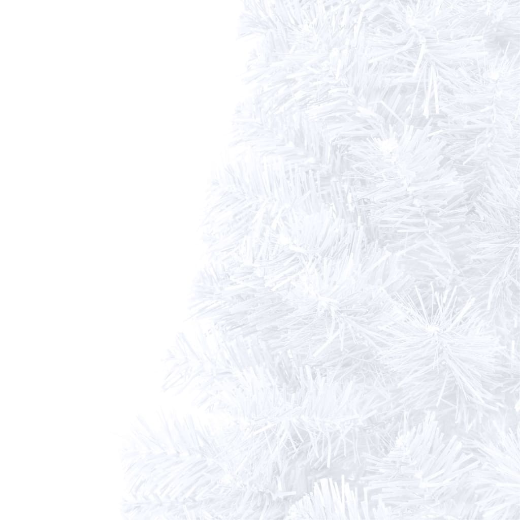 Künstlicher Halb-Weihnachtsbaum Beleuchtung Kugeln Weiß 120 cm