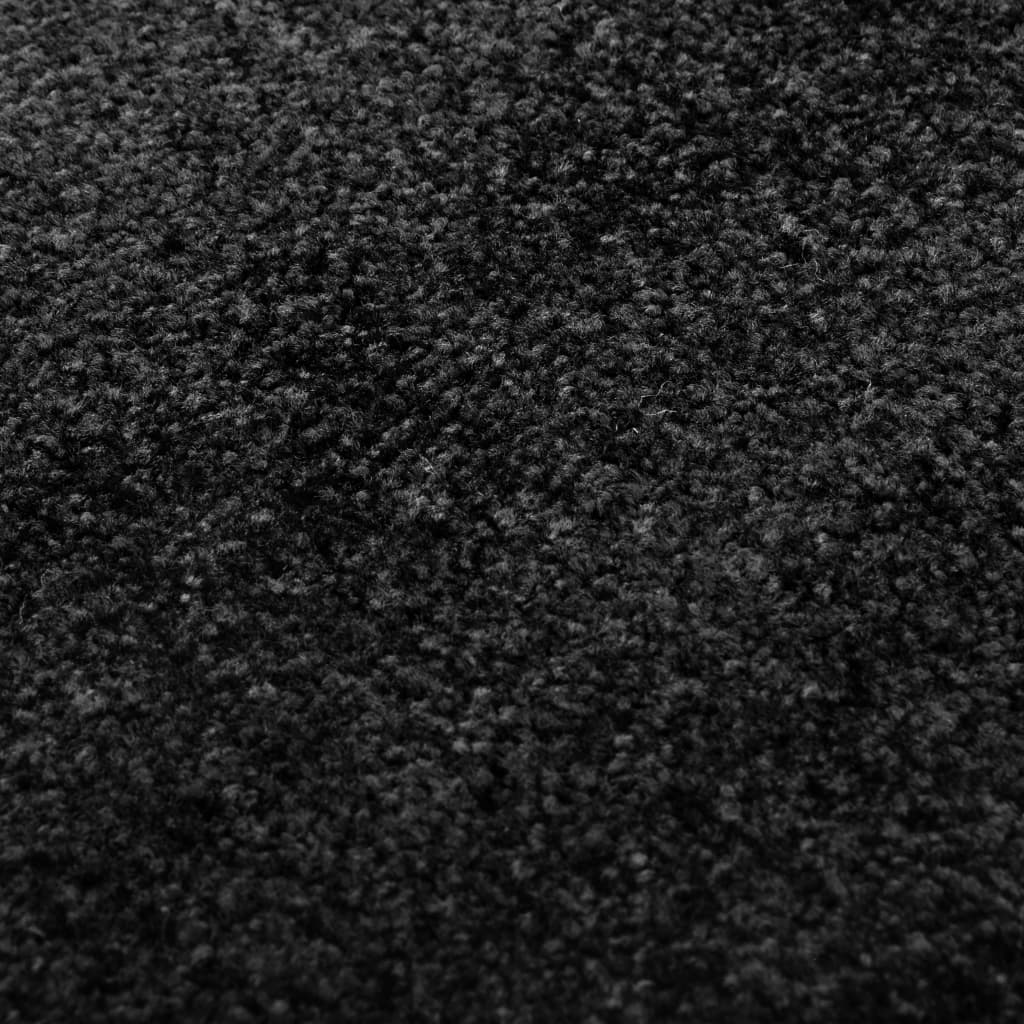  Fußmatte Waschbar Schwarz 40x60 cm 